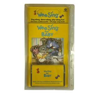 Vintage Wee Sing for Baby Cassette and Book Set 1996 Lullabies Nursery Rhymes